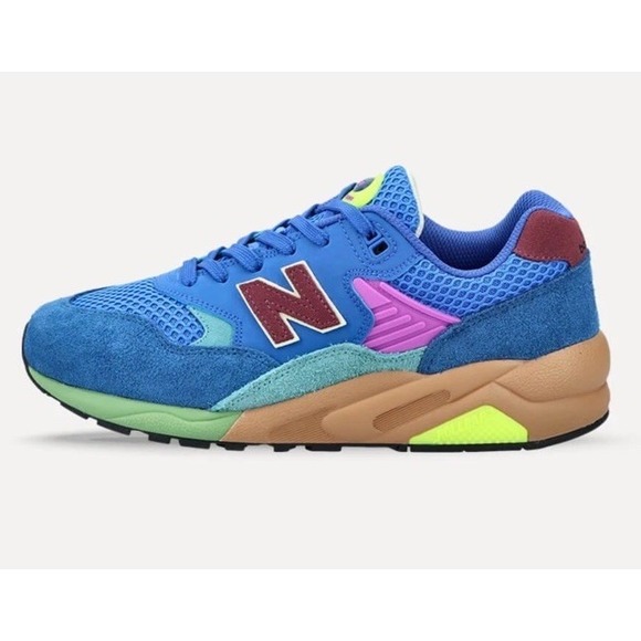 New Balance 580 Sneakers Mens 8.5 Wmns 10 Atlantic Blue Multi-Color MT580HSB NEW - Picture 8 of 12